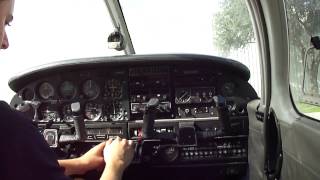 Piper Warrior PA28 Engine Startup Cockpit view [upl. by Adigirb]