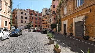 A walk in Rione Monti District in the Center of Rome [upl. by Nomrah702]