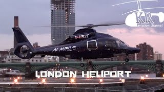 Airbus Helicopters H155 at London Heliport [upl. by Ardnohsed]