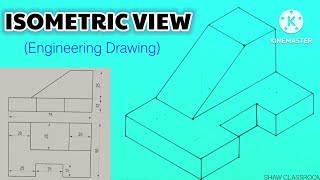 How To Draw Isometric View From Orthographic View  How To Draw Isometric Projection Step By Step [upl. by Fitzgerald443]