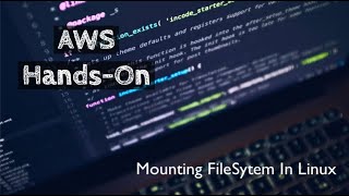 Mount Linux FileSystem PermanentlyFstab [upl. by Lynnworth]