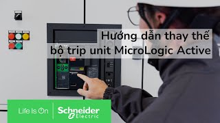 Hướng dẫn thay thế bộ trip unit MicroLogic Active  Schneider Electric [upl. by Naltiak165]