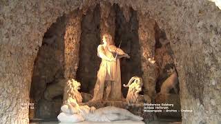 Orpheusgrotte  Grotten  Wasserspiele  Schloss Hellbrunn  Salzburg [upl. by Siugram]