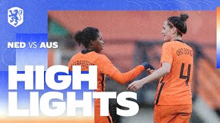 Highlights OranjeLeeuwinnen  Australië 1342021 [upl. by Montagna793]