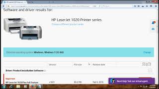 HP Laserjet 1020 Printer Driver Download [upl. by Noirret]