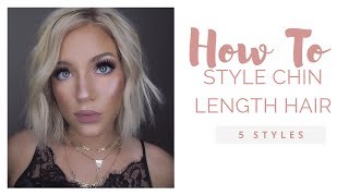 HOW TO STYLE A CHIN LENGTH BOB [upl. by Almeria]