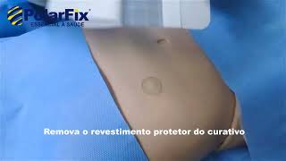 Aplicação Wound Care H  Curativo Hidrocolóide Extra Fino  Polar fix [upl. by Remas]