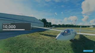 Microsoft Flight Simulator  Glider Training Winch Launch Training Lesson 2 of 7 [upl. by Nahtaj]