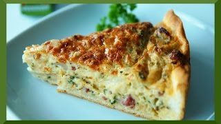 Zwiebelkuchen backen  Rezept [upl. by Alamat]