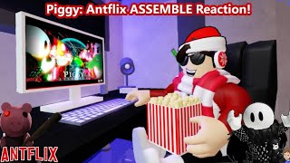 Piggy Antflix ASSEMBLE Reaction Roblox Piggy Animation [upl. by Firestone969]