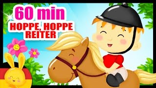 Hoppe hoppe Reiter  Kinderlieder zum Mitsingen  55 min deutsche Kinderlieder Titounis [upl. by Yddor]