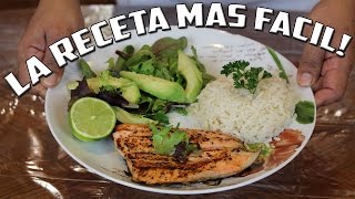 Como Hacer Salmon  Facil y Delicioso [upl. by Cutlor]