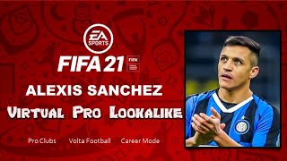 FIFA 21  How to Create Alexis Sanchez  Pro Clubs [upl. by Naxor]