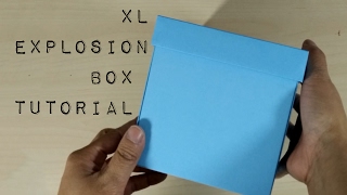 DIY  Template How To Make An Extra Large Explosion Box Tutorial [upl. by Adnarahs]