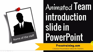 Creative Team Introduction Slide in PowerPoint [upl. by Milburr850]