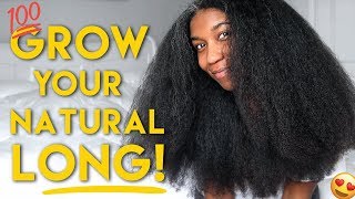 MY BEST TIPS to GROW LONG HEALTHY NATURAL HAIR  Naptural85 [upl. by Srini224]