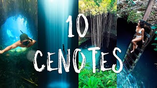 The TOP ten BEST CENOTES near Tulum [upl. by Noirod90]