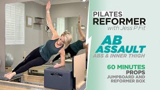 Pilates Reformer 60 Minutes  Ab Assault Advanced Workout [upl. by Annahahs826]