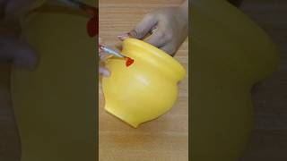 how to decorate Karwa at home karwa pot painting pot decoration ideas  matka pot decoration ideas [upl. by Arag]