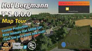 Hof Bergmann V1000  Map Review  Farming Simulator 22 [upl. by Lemmie227]