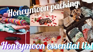 honeymoon essential list  honeymoon packing  honeymoon hacks  honeymoon shopping list 2020 [upl. by Yasmar]