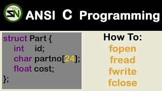 Use FILE IO Functions fread and fwrite on a Struct object using C Programming Language [upl. by Yellhsa862]