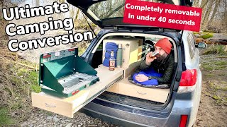 Look What I Did To My Friends Car  Ultimate DIY Camping Conversion [upl. by Matthews]