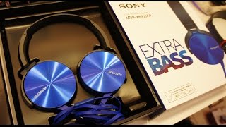 Headphones with microphone Sony MDRXB450AP EXTRA BASS Headphones REVIEW [upl. by Lihcox]