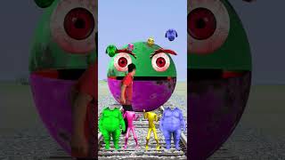 equal dame tu cosita fatty dog Alien dance vs pink green pac man amp train driver tom [upl. by Nassi]