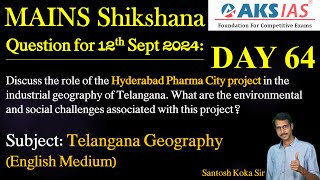 Day 64 Telangana Geography  Mains Shikshna Free Initiative mains upsc group1 tspsc appsc [upl. by Nirhtak]