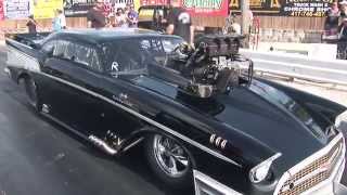 Loudest Blower Whine EVER 383ci SBC 57 Chevy Pro Mod [upl. by Downing]