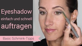 Eyeshadow auftragen einfach und schnell [upl. by Pirozzo]