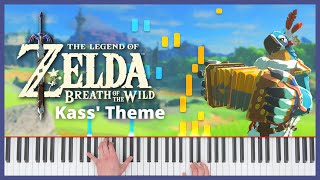 Kass Theme Complete  The Legend of Zelda Breath of the Wild  Piano Cover  Sheet Music [upl. by Paquito128]