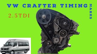 VW Crafter 25 TDI timing marks [upl. by Ettesoj]