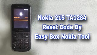 Nokia 215 4G TA1284 Reset Code Password By Easy Box Nokia Tool [upl. by Nena]