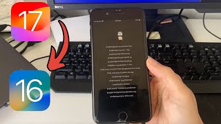 How to downgrade iOS 17 to 16 NO PC [upl. by Eleirbag]