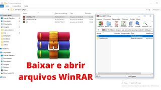 Como baixar e abrir arquivos compactados WinRAR [upl. by Naeroled]