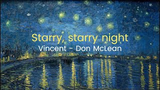 Vincent  Don McLean  Lyrics [upl. by Kcinomod977]