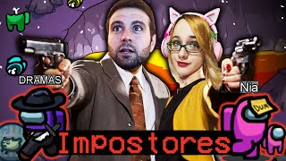 AMONG US NIA Y VEGETTA IMPOSTORES IMPARABLES [upl. by Clover]