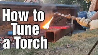 How to adjust the flame on cutting torch [upl. by Doowle]