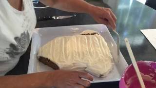 How to make a ONESIE BABY SHOWER CAKE for a boy [upl. by Earvin]