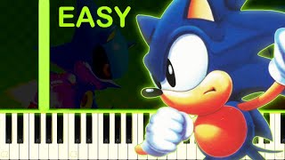 SONIC CD THEME  EASY Piano Tutorial [upl. by Archy]