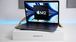 M2 MacBook Pro 13 Unboxing Comparison and First Look [upl. by Annoynek849]