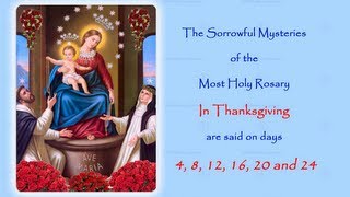 The Sorrowful Mysteries  In Thanksgiving  Annual 54 Day Rosary Novena [upl. by Natrav598]