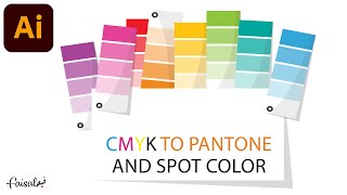 Convert CMYK to pantone and spot color  Adobe Illustrator [upl. by Inaflahk]