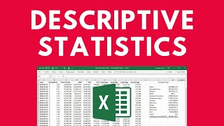 Descriptive Statistics in Excel [upl. by Baal]