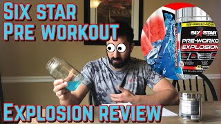 Trying A Pre Workout From Walmart Six Star Pre Workout Explosion Review [upl. by Ogires]