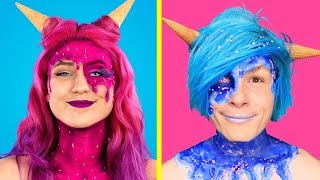 Trying 11 Best Fun Halloween Costumes by Crafty Panda [upl. by Elleimac]