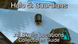 Halo 5  All Skulls Locations Guide  Gravelord Achievement [upl. by Llenahc]