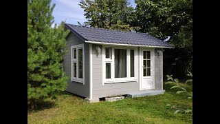 Садовый домик 3 х 4 м своими руками Гостевой домик Дачный домик Build a tiny house DIY [upl. by Kirshbaum753]